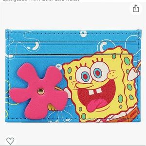 Spongebob Pink Flower Card Wallet